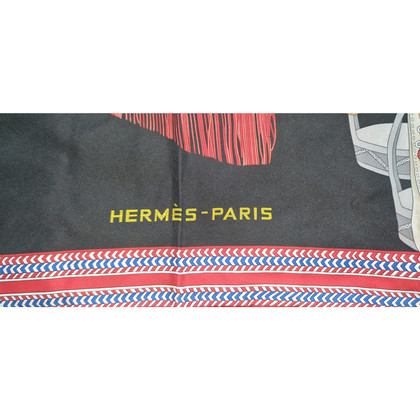 Hermès Carré 90x90 aus Seide in Schwarz