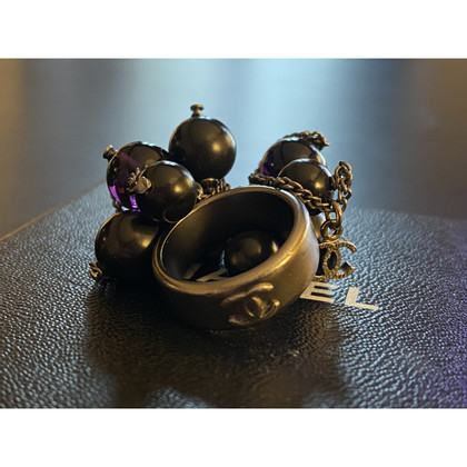 Chanel Ring Steel in Black