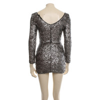 Karl Lagerfeld Dress with silver colored sequins