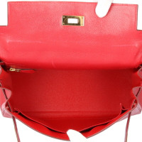 Hermès Kelly aus Leder in Rot