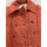 Balenciaga Jacke/Mantel aus Wolle in Rot
