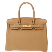Hermès Birkin Bag 30 Leer in Bruin
