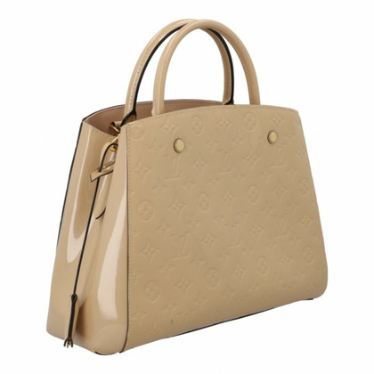 Louis Vuitton Montaigne MM33 Patent leather in Beige