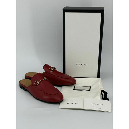 Gucci Slippers/Ballerinas Leather in Red