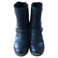 Ugg Australia Bottes en Cuir en Noir