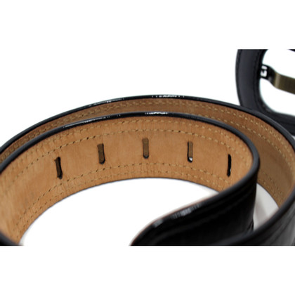 Fendi Belt Patent leather in Black
