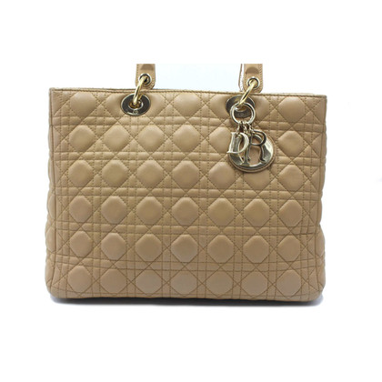 Dior Lady Dior Leather in Beige