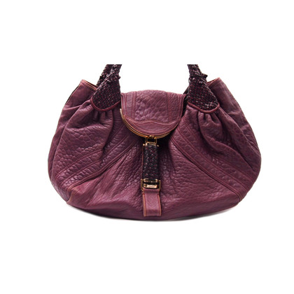 Fendi Shopper Leather in Violet