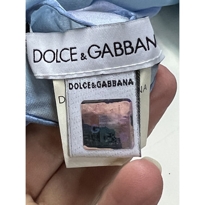 Dolce & Gabbana Sciarpa in Seta in Turchese