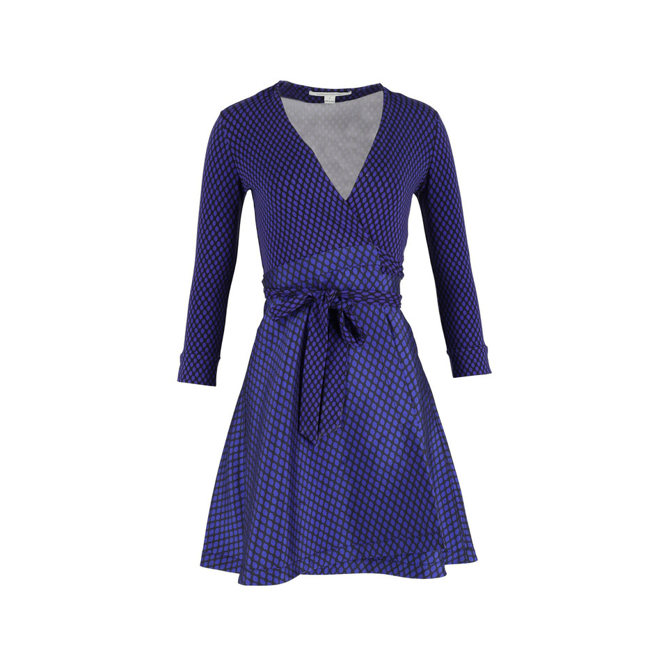 Diane Von Furstenberg Dress Cotton in Violet