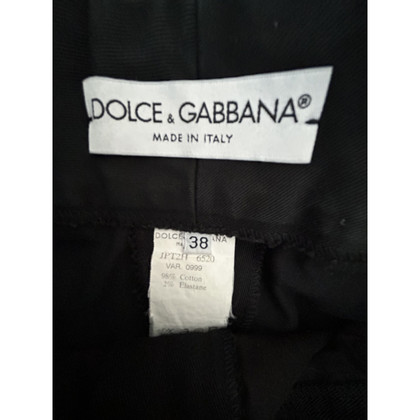 Dolce & Gabbana Paio di Pantaloni in Cotone in Nero