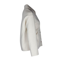 Hermès Giacca/Cappotto in Lana in Bianco