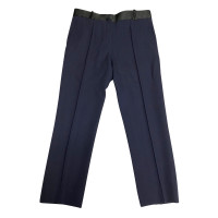 Céline Paire de Pantalon en Laine en Bleu