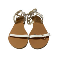 Ancient Greek Sandals Sandales en Cuir en Blanc