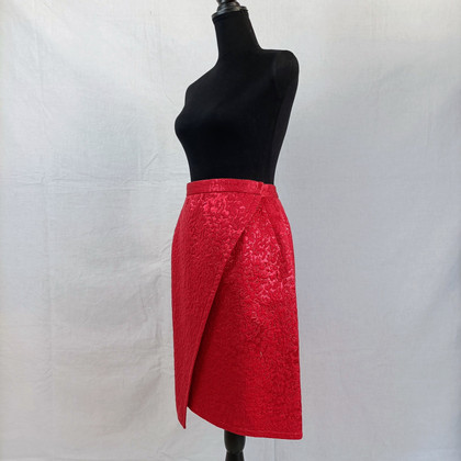 Yves Saint Laurent Skirt Cotton in Red