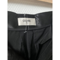 Céline Paire de Pantalon en Laine en Noir