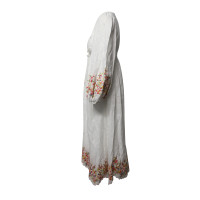 Zimmermann Kleid aus Leinen in Weiß