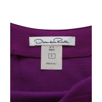 Oscar De La Renta Kleid aus Wolle in Violett