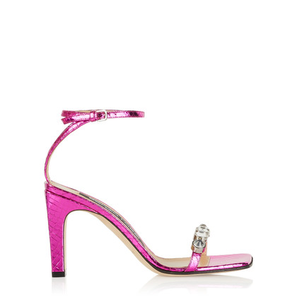 Sergio Rossi Sandalen aus Leder in Rosa / Pink