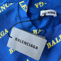 Balenciaga Oberteil aus Baumwolle in Blau