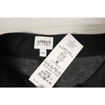 Armani Collezioni Trousers Wool in Grey