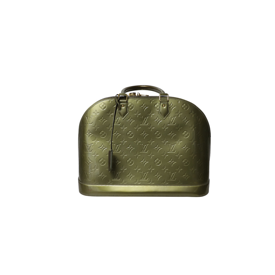Louis Vuitton Shopper aus Leder in Grün