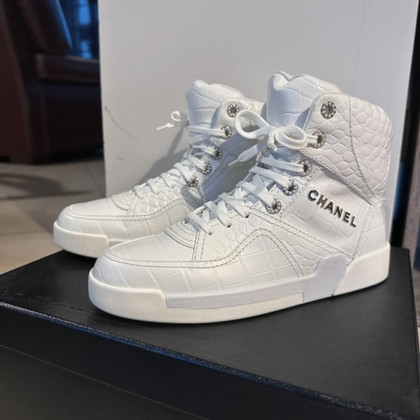 Chanel Sneakers Leer in Wit