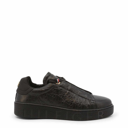 Tommy Hilfiger Trainers Leather in Black