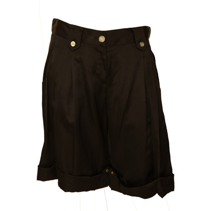 Dolce & Gabbana Shorts aus Seide in Schwarz