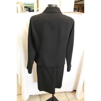 Salvatore Ferragamo Suit Wool in Black
