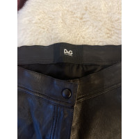 D&G Trousers Leather in Black