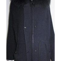 Rizal Jacke/Mantel aus Jersey in Blau