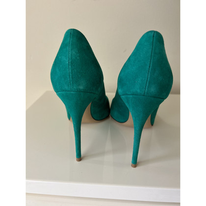 Salvatore Ferragamo Sandals Suede in Turquoise