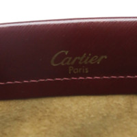 Cartier Trinity Ring Leer in Bordeaux