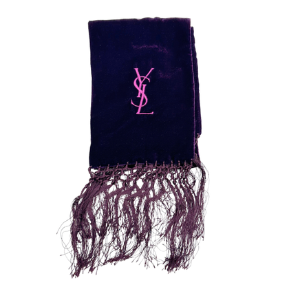 Yves Saint Laurent Schal/Tuch aus Viskose in Violett
