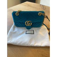 Gucci GG Marmont Flap Bag Mini in Petrolio