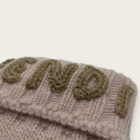 Fendi Handschuhe aus Wolle in Rosa / Pink
