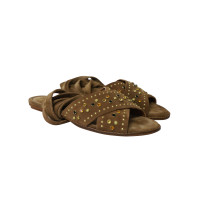 Maje Sandals Suede in Brown