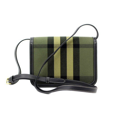 Burberry Clutch Bag Canvas in Green