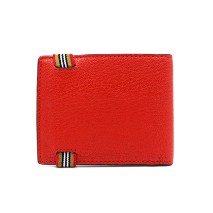 Burberry Täschchen/Portemonnaie aus Leder in Rot