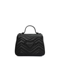 Gucci GG Marmont Top Handle Bag in Pelle in Nero