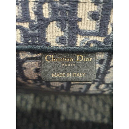 Christian Dior Book Tote aus Canvas in Blau