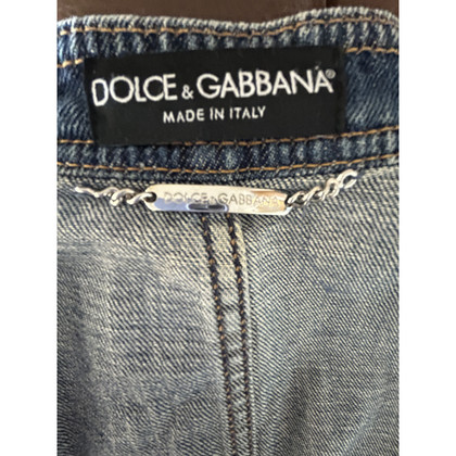 Dolce & Gabbana Jacket/Coat Jeans fabric in Blue