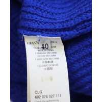 Versace Blazer aus Wolle in Blau