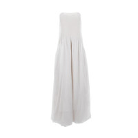 Brunello Cucinelli Kleid aus Seide in Weiß