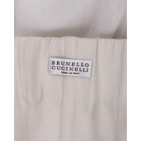 Brunello Cucinelli Robe en Soie en Blanc