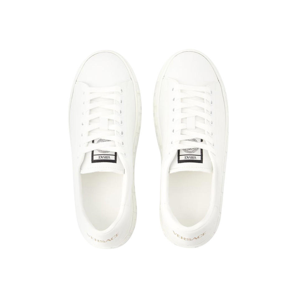 Versace Sneakers aus Leder in Weiß