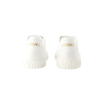 Versace Sneakers aus Leder in Weiß