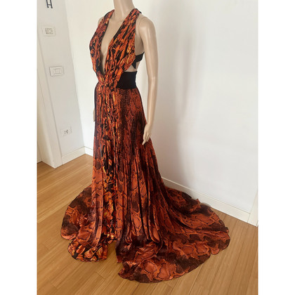 Roberto Cavalli Dress Silk in Orange