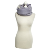 Armani sciarpa tessuta in lilla / grigio chiaro